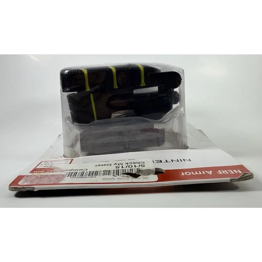 NERF Armor Case For Nintendo 3DS DS Yellow Black Soft Shell Protector - Open Box